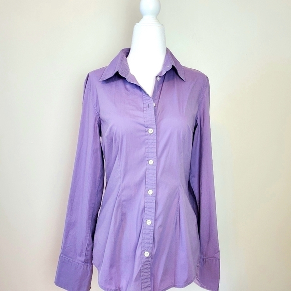 Tommy Hilfiger Button Down Top Lavender Sz. XS - Picture 3 of 6